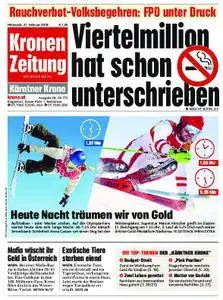 Kronen Zeitung Kärnten - 21. Februar 2018