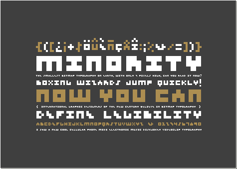 AtomicMedia - Smallest Fonts in the World ( 5 Fonts)