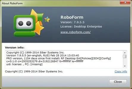 AI RoboForm Enterprise 7.9.5.5