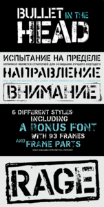 PF Stamps Pro Font Family