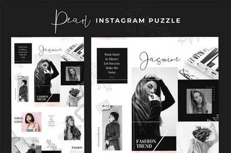 CreativeMarket - Instagram Puzzle - Pearl 3013140