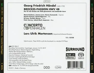 Lars Ulrik Mortensen, Concerto Copenhagen - George Frideric Handel: Brockes-Passion (2019)