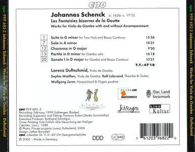 Johannes Schenck - Les Fantaisies bisarres de la Goutte: Works for Viola Da Gamba (2000) (Repost)