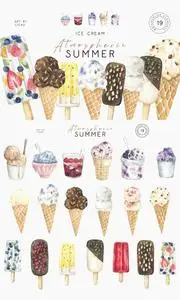 Watercolor Ice Cream Clipart Fruit fresh ice png