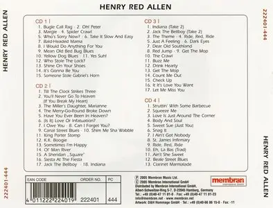 Henry Red Allen - Quadromania (2005) {4CD Box Set, 24 bit\96 kHz High-End Mastering}