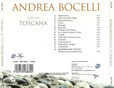 Andrea Bocelli - Cieli di Toscana (2001) [Italian Edition]