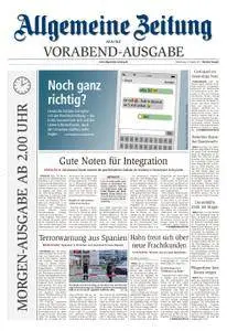 Allgemeine Zeitung Mainz - 25. August 2017