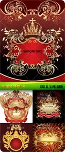 Stock Vector - Gold Vintage 0307