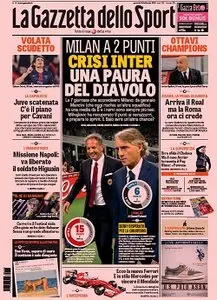 La Gazzetta dello Sport comprese tutte le edizioni locali (Roma, Milano, Sicilia, Puglia) - 16.02.2016