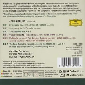 Herbert von Karajan, Berliner Philharmoniker - Jean Sibelius (Complete Recordings on Deutsche Grammophon) (2021)