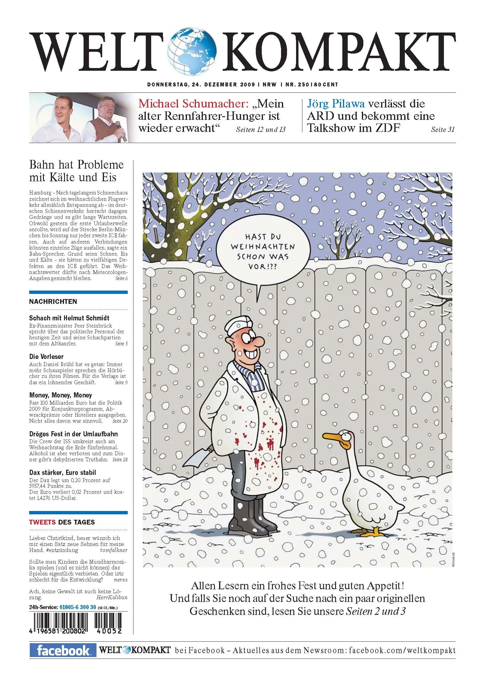 Die Welt kompakt vom 24. Dezember 2009