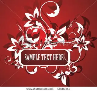 Vector Floral frame