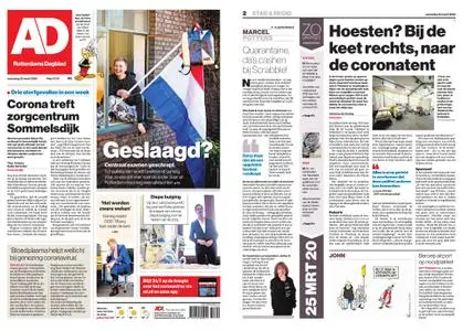 Algemeen Dagblad - Rotterdam Stad – 25 maart 2020