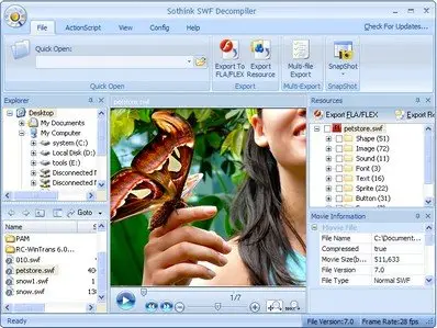 Sothink SWF Decompiler 6.2 Build 3013 Portable