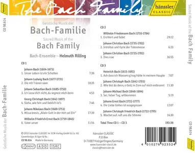 Helmuth Rilling, Bach-Ensemble - Sacred Music of the Bach Family (2010)