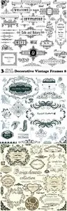 Vectors - Decorative Vintage Frames 8