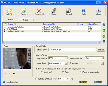 Portable Boilsoft AVI to VCD SVCD DVD Converter v3.61
