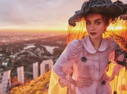 Lily Collins by Morelli Brothers for PAPER Magazine February 2019