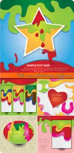 Color wave abstract vector background