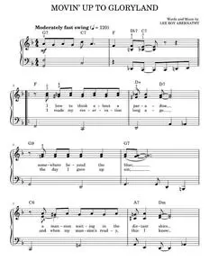 Movin' Up To Gloryland - Lee Roy Abernathy (Easy Piano)