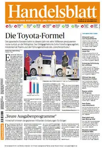 Das Handelsblatt vom 06 November 2012