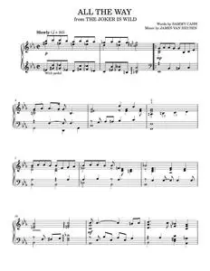 All The Way - Frank Sinatra, Kenny G (Piano Solo)
