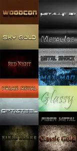 13 Text Effects Bundle PSD
