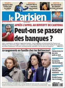 Le Parisien & Le cahier de Paris - Mardi 07 Décembre 2010