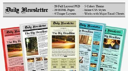 Daily Newsletter – ThemeForest HTML Email Template