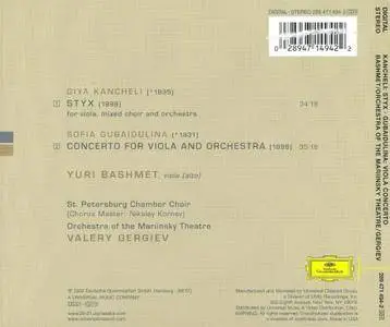 Yuri Bashmet, Orchestra of the Mariinsky Theatre, Valery Gergiev - Kancheli: Styx, Gubaidulina: Viola Concerto (2002)