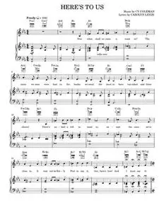 Here's To Us - Cy Coleman, Little Me Musical (Piano-Vocal-Guitar)