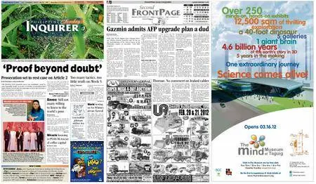 Philippine Daily Inquirer – February 19, 2012