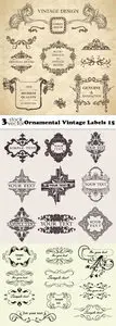 Vectors - Ornamental Vintage Labels 15