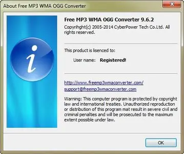 CyberPower Free MP3 WMA OGG Converter 9.6.2