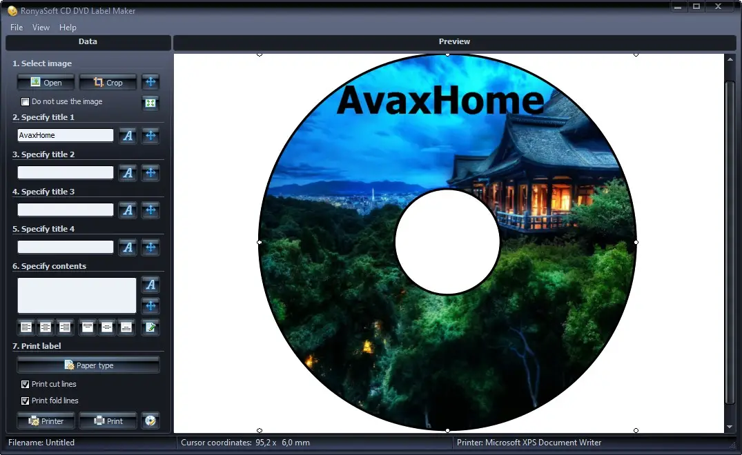 RonyaSoft CD DVD Label Maker 3.01.02.02 