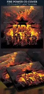 GraphicRiver Fire Power CD Cover Template