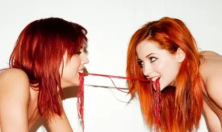 Lucy Collett & Hannah Martin - Front Magazine Photoshoot February 2012