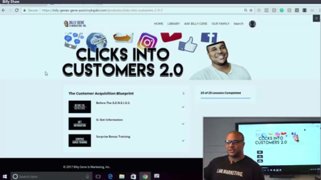 Billy Gene – Clicks Into Customers 2.0 (Week 1-4)