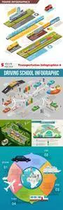 Vectors - Transportation Infographics 8