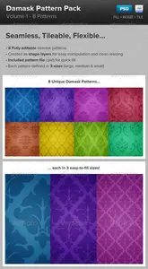 Damask Pattern Backgrounds