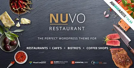 ThemeForest - NUVO v4.5 - Cafe & Restaurant Wordpress Theme | 