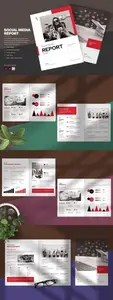 Red Swiss Style Social Media Report PZW6A7M