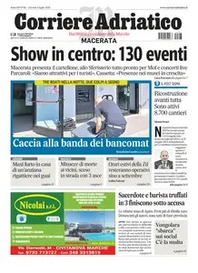 Corriere Adriatico Macerata - 3 Luglio 2025