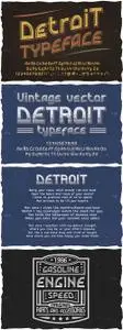 Detroit OTF vintage label font. 2467571