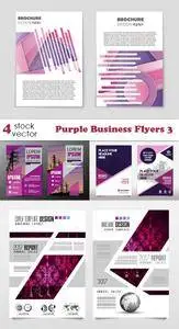 Vectors - Purple Business Flyers 3