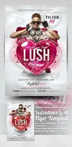 GraphicRiver Valentines Lush Flyer Template