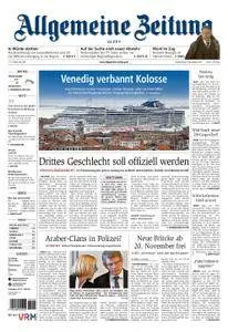 Allgemeine Zeitung Alzey - 09. November 2017