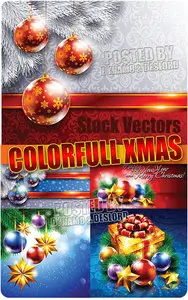 Colorfull Xmas - Stock Vectors
