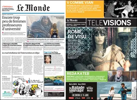 Le Monde - 12 & 13 June 2011 (+ Supplement)