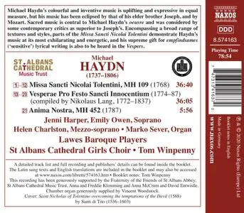 Tom Winpenny, Lawes Baroque Players, St Albans Cathedral Girls Choir - Michael Haydn: Missa Sancti Nicolai Tolentini (2020)